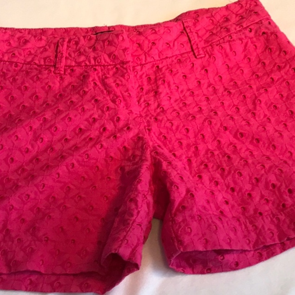 Limited Pink Eyelet Shorts Size 4